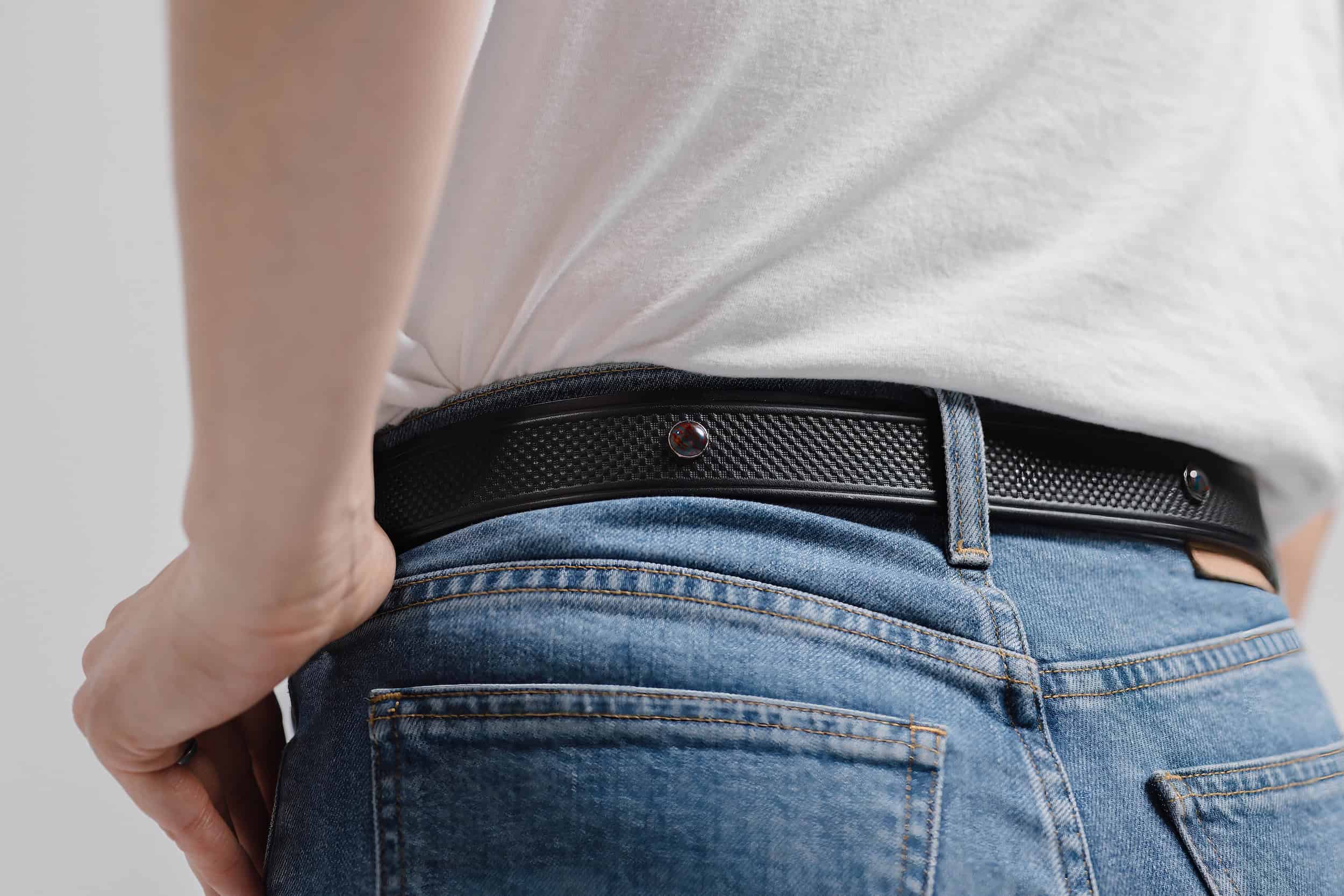 Female Wearing Black Belt